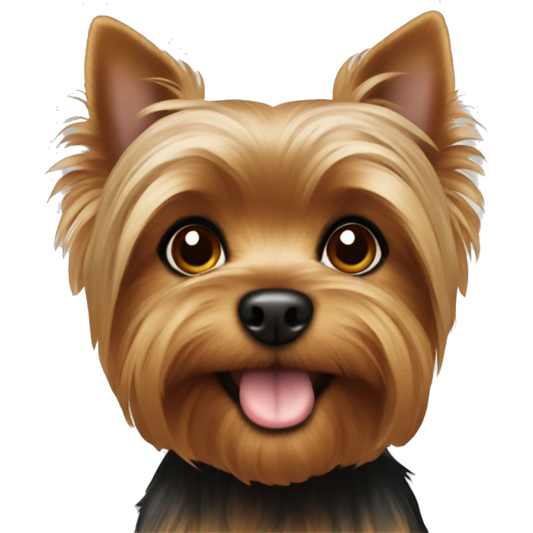 Brown yorkie  emoji
