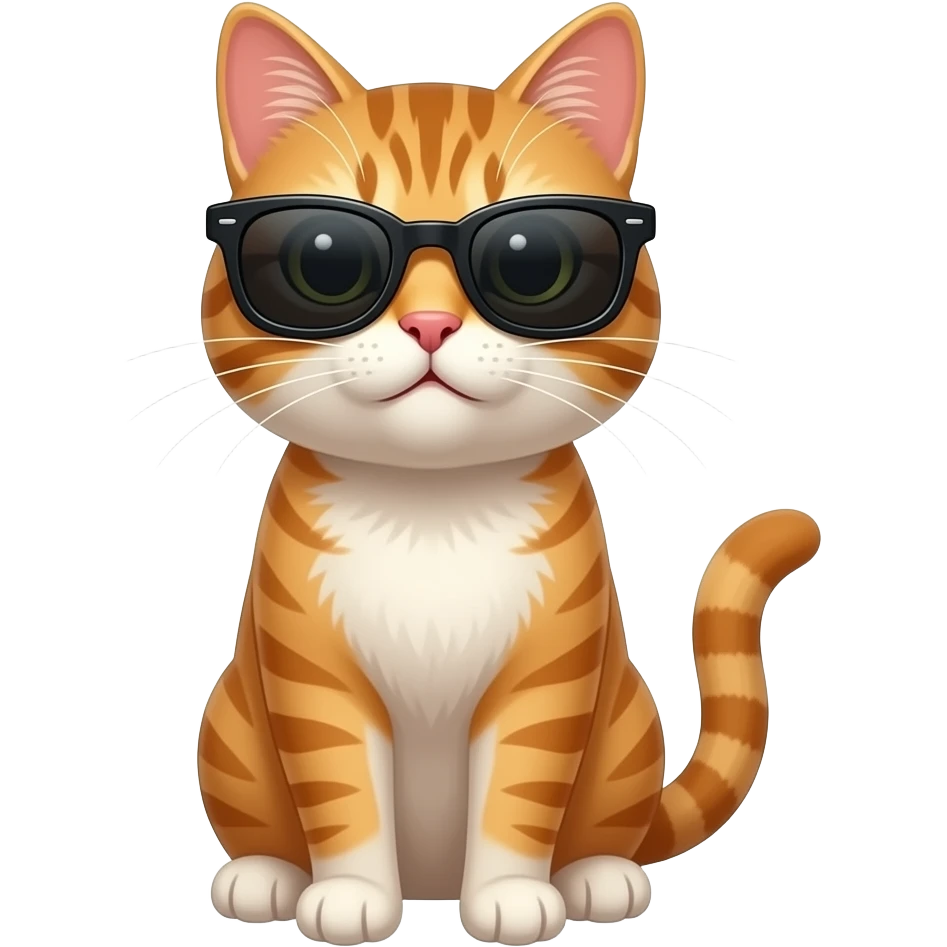 Cat wearing sunglasses emoji