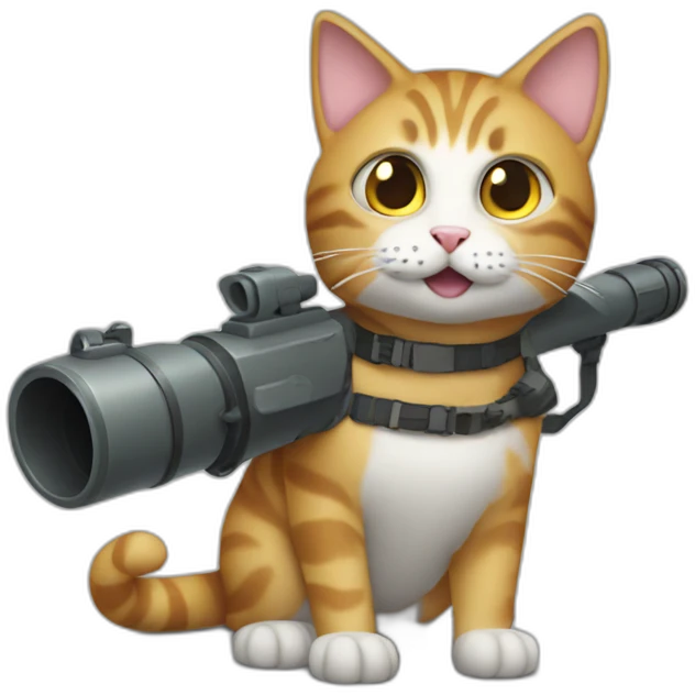 cat with a bazooka emoji