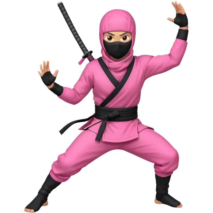 pink ninja emoji