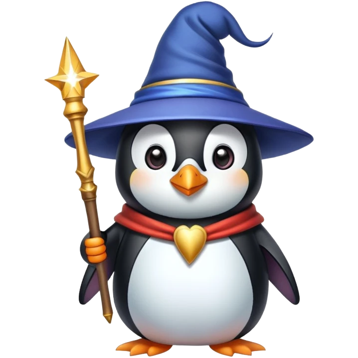 Penguin Wizard emoji