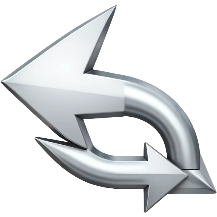 very simple white arrow pointing downwards, emoji