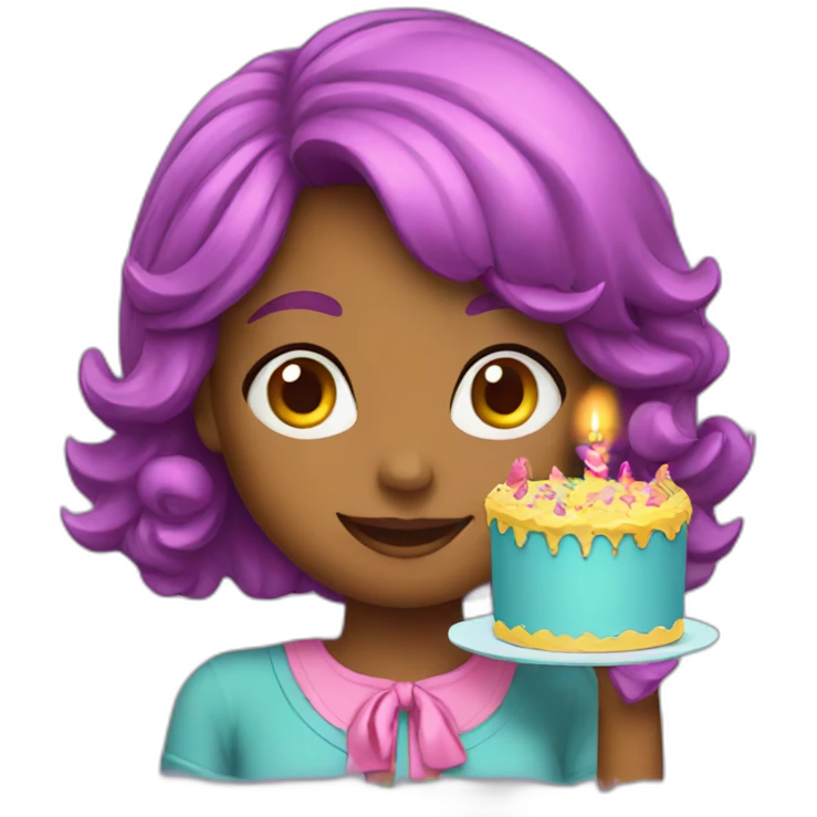 Girl birthday emoji
