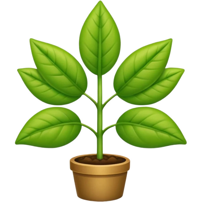 eine pflanze die von einer Lupe kontrolliert wird emoji