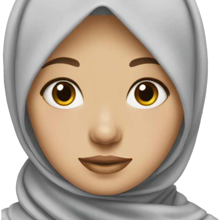 Hijab girl white skin  emoji