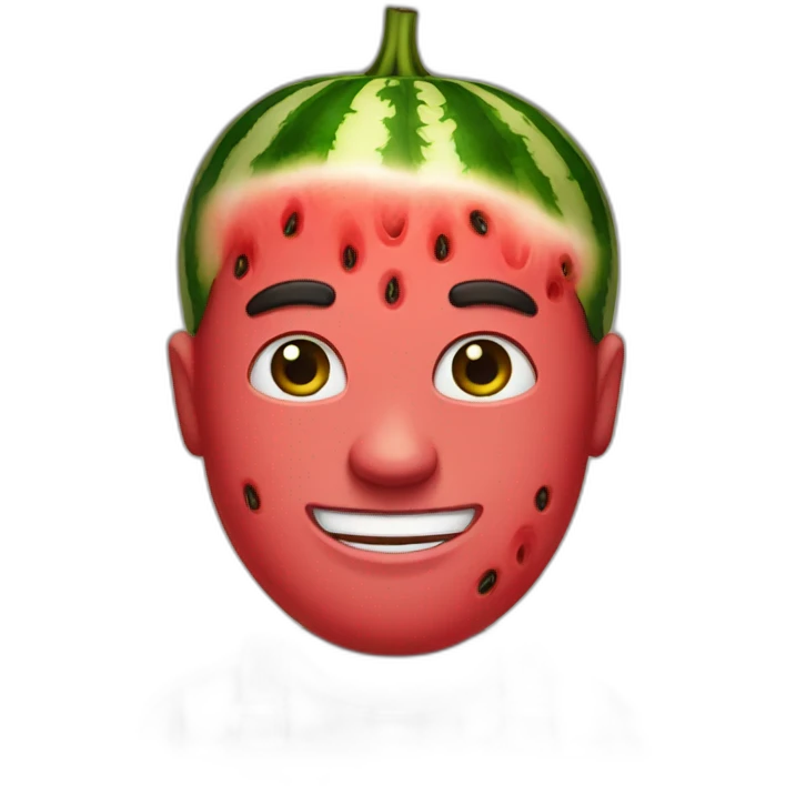 Watermelon man emoji