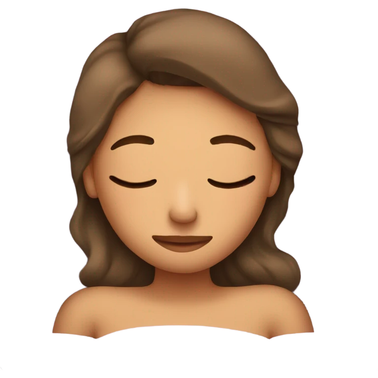 girl sleeping in bed  emoji