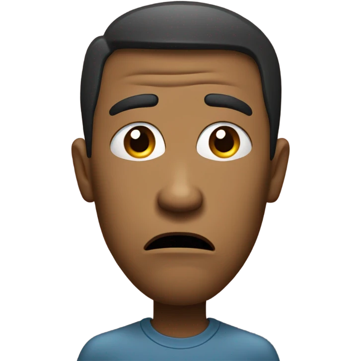 Frown face emoji