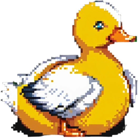 yellow duck with orange beak emoji