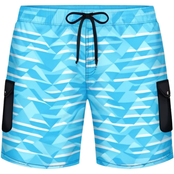 swim trunks style bermuda shorts and separate sunglasses together in one composition emoji