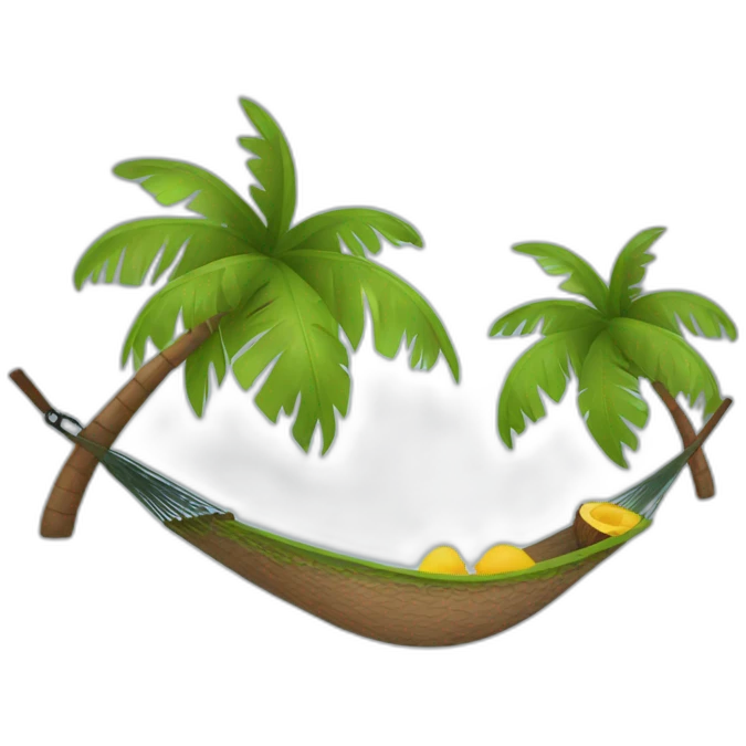 Coconut hammock emoji