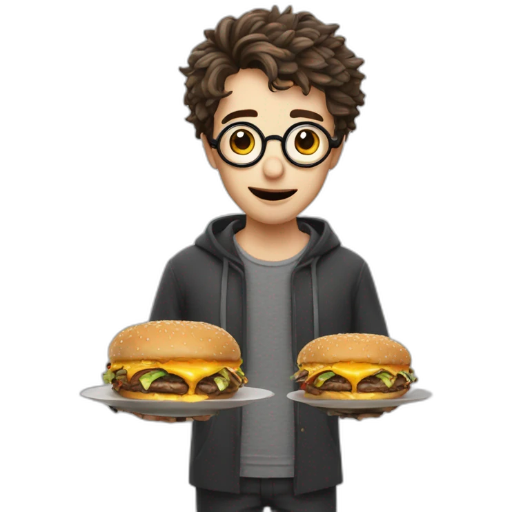 Harry potter mange un burger emoji