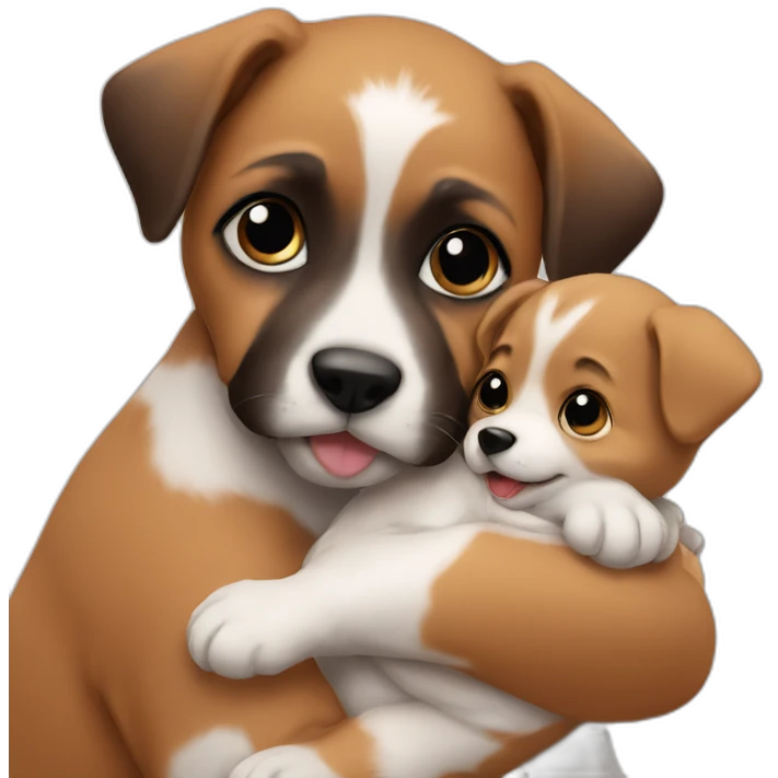 baby and puppy emoji