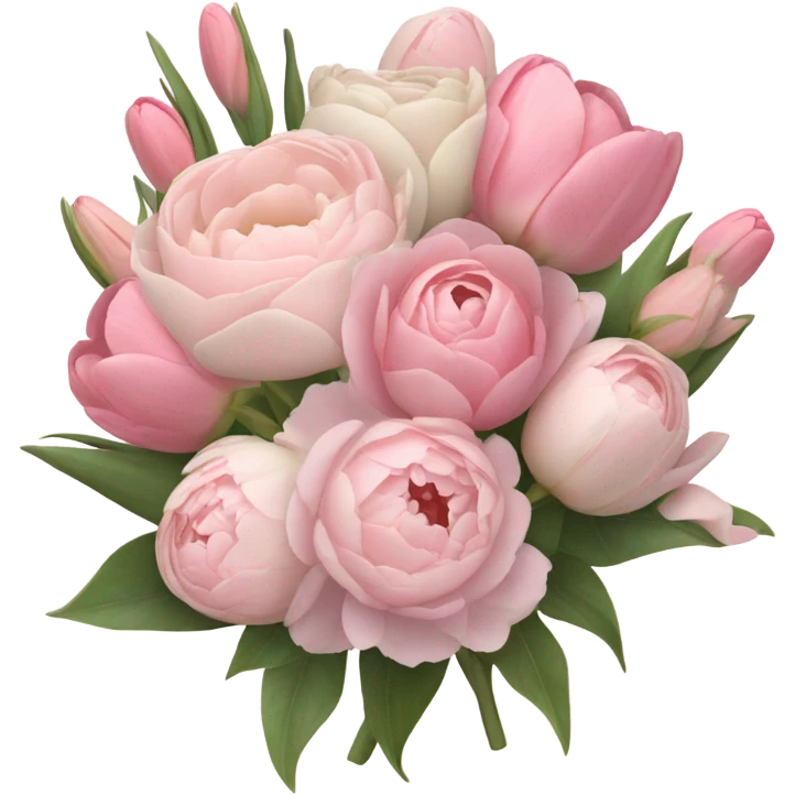 pale pink flower bouquet  emoji
