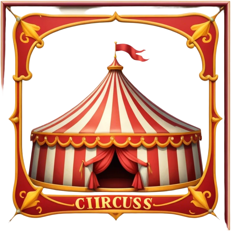 Vintage circus sign emoji