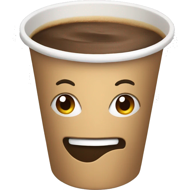 Coffee in a paper cup emoji