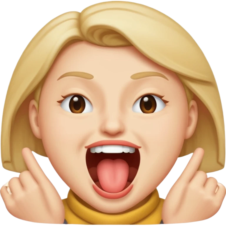 Winking with mouth open emoji