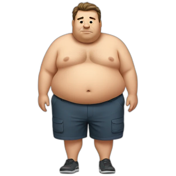 Fat man emoji