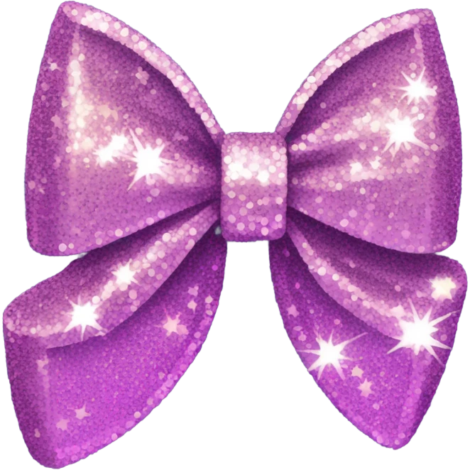 Cheeeading bow that’s sparkly emoji