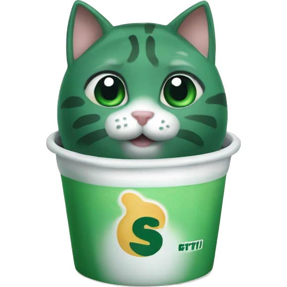 palmeiras FC cat bubble tea emoji