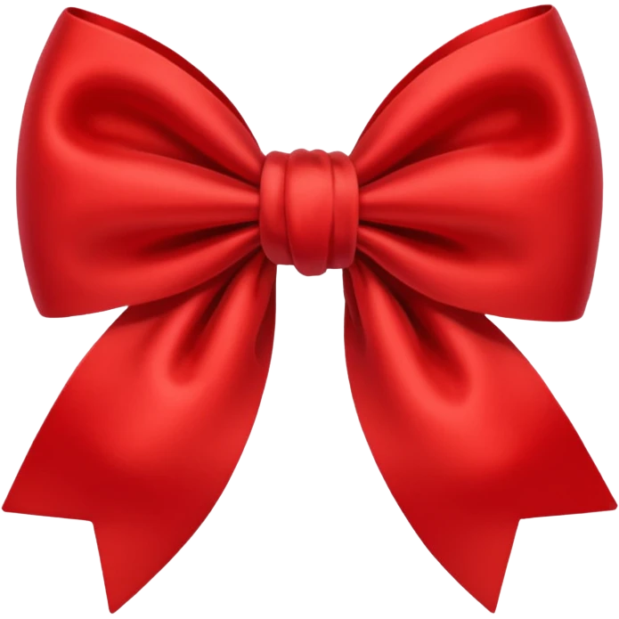 Red bow emoji