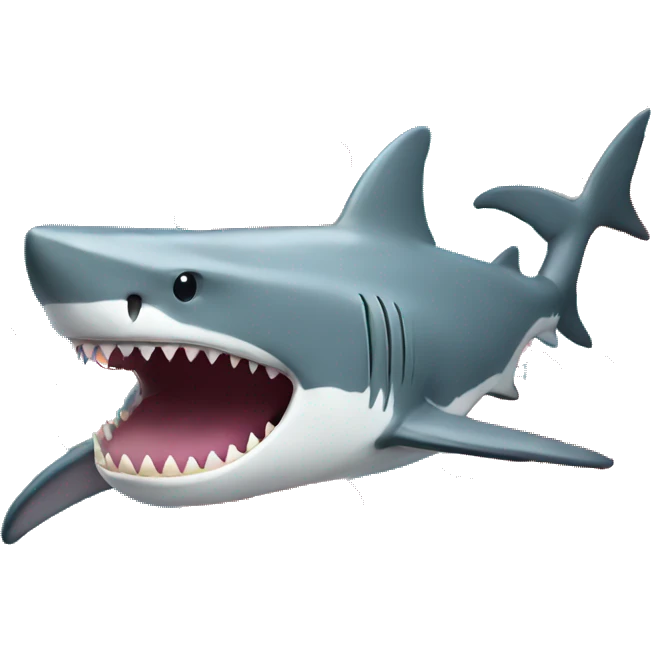 shark with flowers emoji