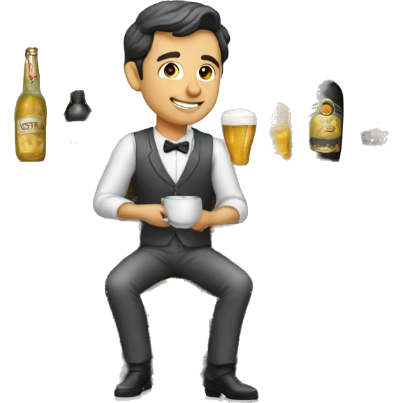 homme qui donne de l'argent a une pub emoji
