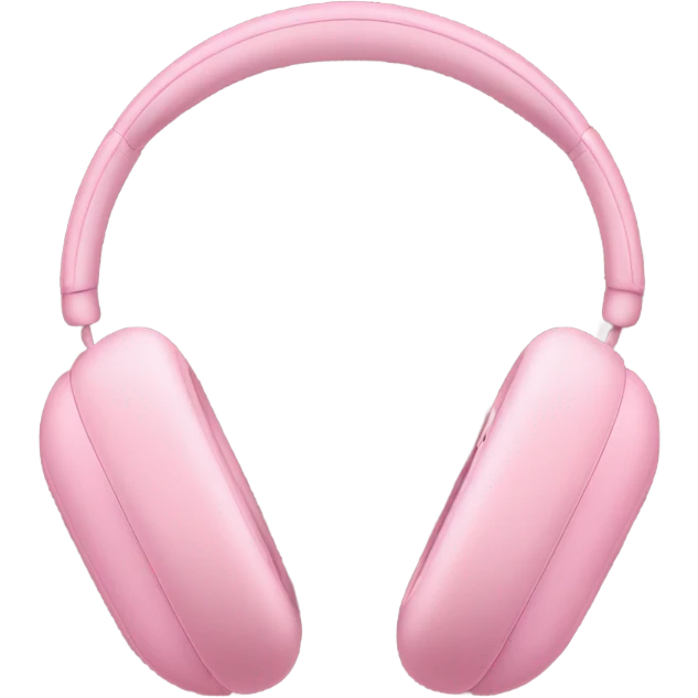 Pink AirPod maxes emoji