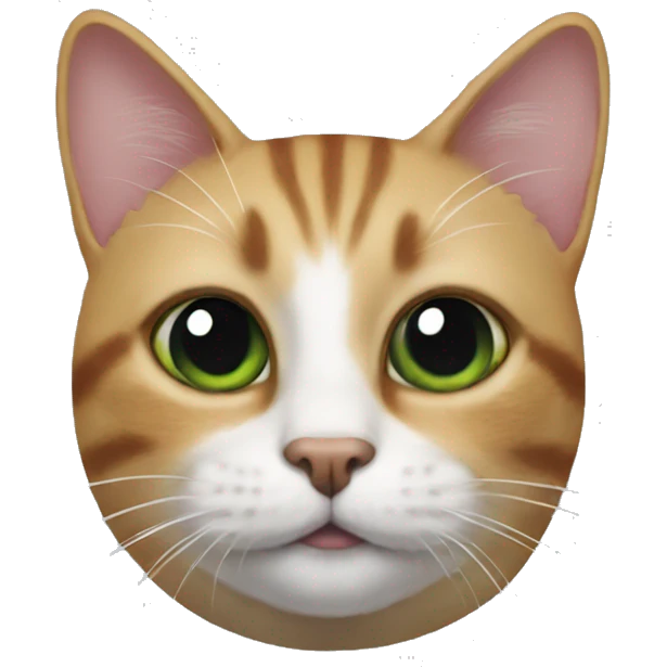Cat with black spot on eye on rocket emoji