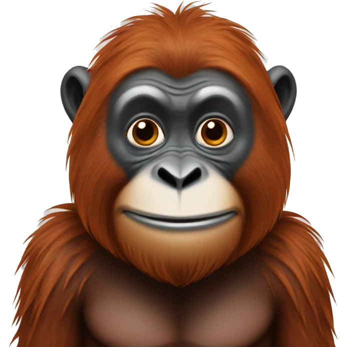 Mix of an orangutan and badger emoji