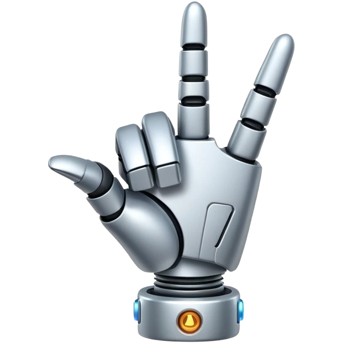 robo finger pount left emoji
