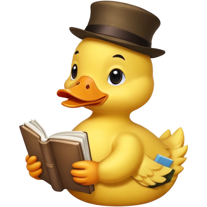duck with book emoji