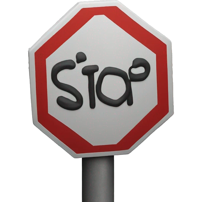 Stop sign  emoji