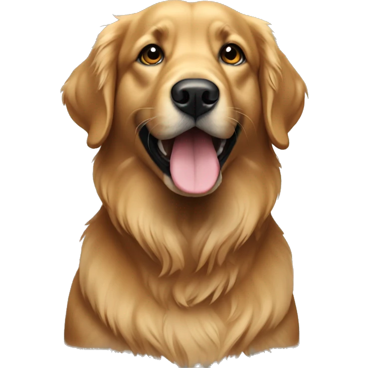 black golden retriever emoji
