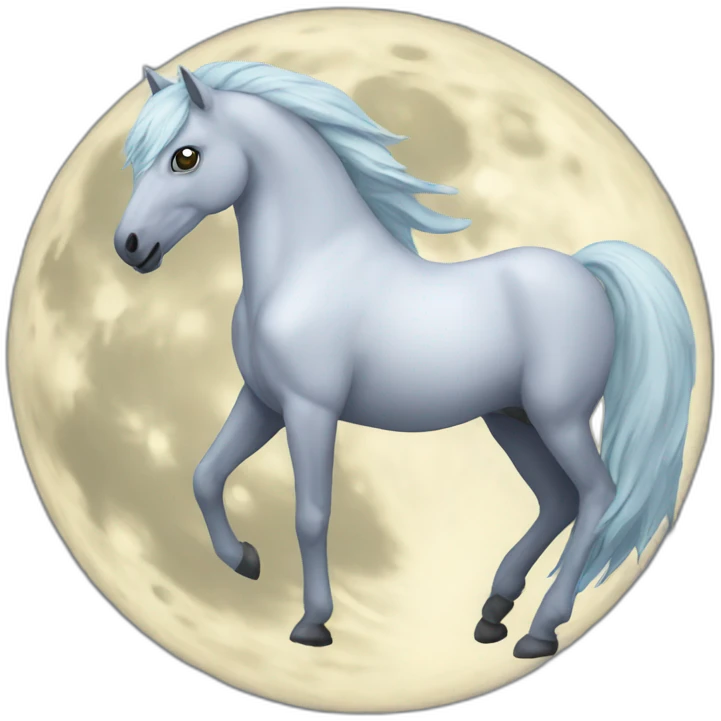 moon horse emoji