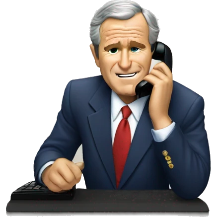 George bush on the phone emoji