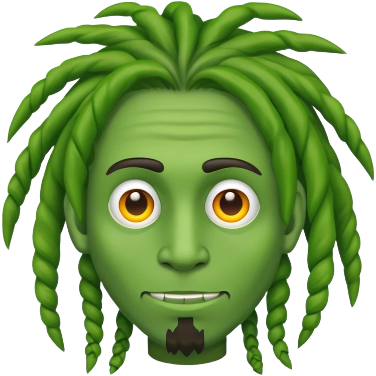  hulk with dreadlocks  emoji