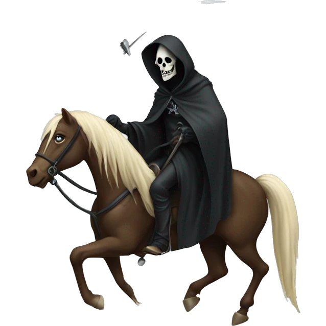 grim reaper on a horse emoji