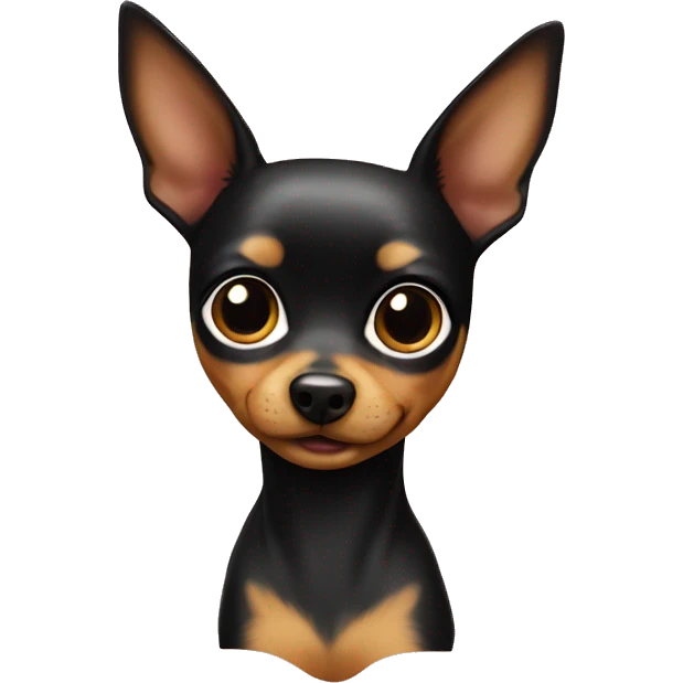 Toy Terrier and girl emoji
