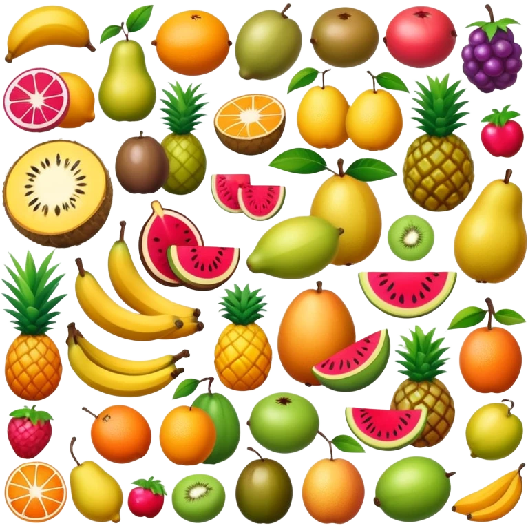 tropical jungle fruit landscape emoji