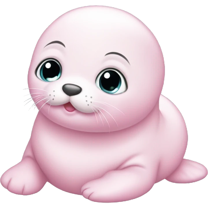 light pink baby seal emoji