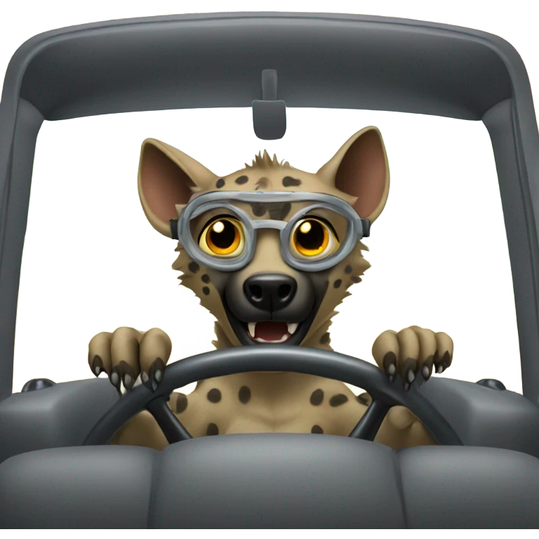 hyena driver emoji