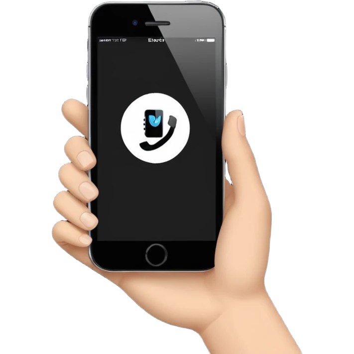 Calling on phone emoji