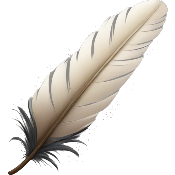 A feather emoji