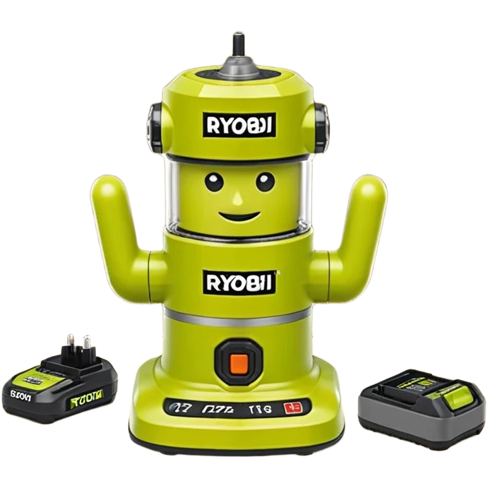RYOBI ONE+ 18V Cordless Compact Router Kit with 2.0 Ah Battery emoji style  emoji