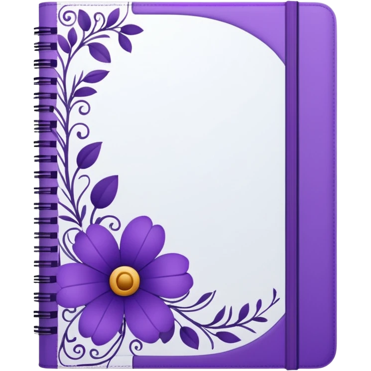journal white and purple emoji