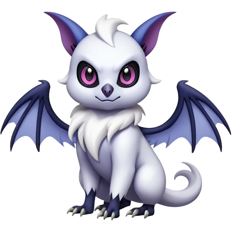 Edgy Cool Kawaii Noibat-Absol-Pokémon Full Body emoji