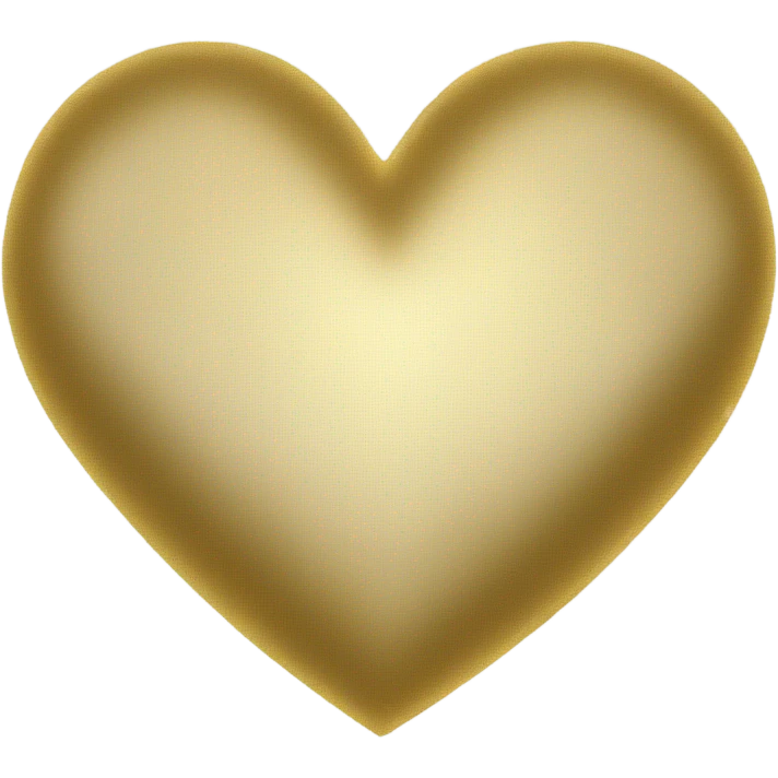 Golden heart emoji