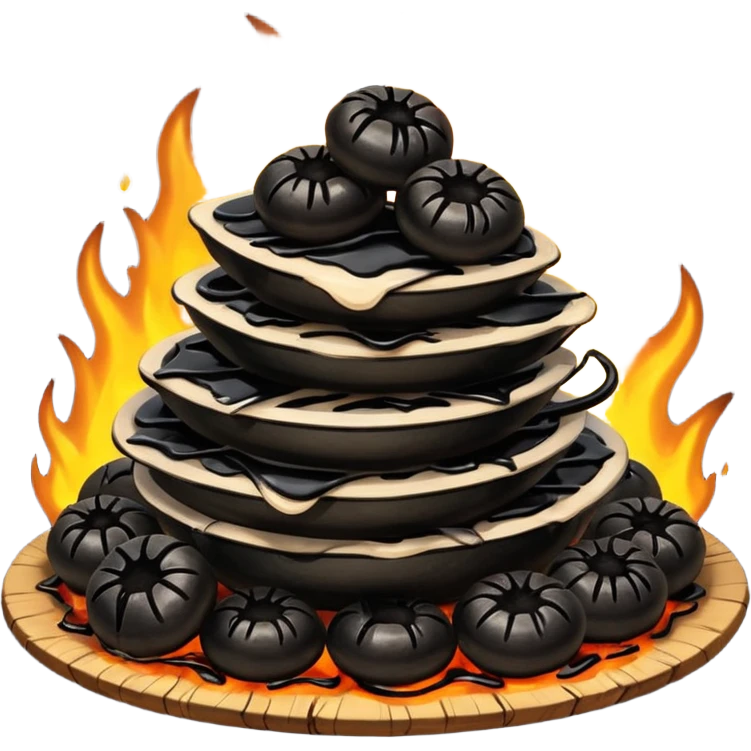 black food emoji