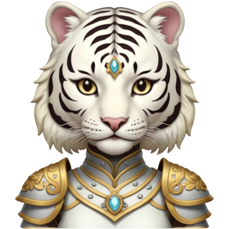 Female white tiger khajiit leader of the umbral rose  emoji